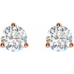 Load image into Gallery viewer, Trendy Cocktail Style Stud Earrings in 14k White Gold
