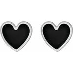 Load image into Gallery viewer, Colourful Jewellery for Women: Enamel Heart Stud Earrings