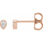 Load image into Gallery viewer, Pear Shaped Bezel Earrings for Women