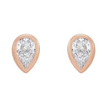 Load image into Gallery viewer, Pear Shaped Bezel Earrings for Women