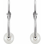 Load image into Gallery viewer, Freshwater Pearl Huggie Hoop Earrings