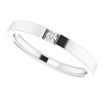 Load image into Gallery viewer, Signature Flat Diamond Wedding Band for Men