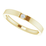 Load image into Gallery viewer, Signature Flat Diamond Wedding Band for Men