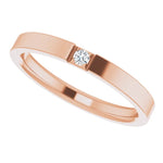 Load image into Gallery viewer, Signature Flat Diamond Wedding Band for Men