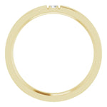 Load image into Gallery viewer, Signature Flat Diamond Wedding Band for Men