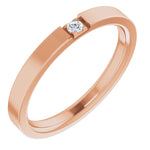 Load image into Gallery viewer, Signature Flat Diamond Wedding Band for Men