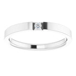 Load image into Gallery viewer, Signature Flat Diamond Wedding Band for Men