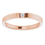 Load image into Gallery viewer, Signature Flat Diamond Wedding Band for Men