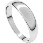 Load image into Gallery viewer, Round Tapered Half Round Wedding Band For Men