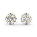 Load image into Gallery viewer, Cluster Lab Grown Diamond Earrings For Women