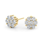 Load image into Gallery viewer, Cluster Lab Grown Diamond Earrings For Women