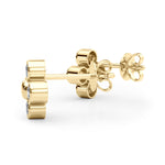 Load image into Gallery viewer, Bezel Setting Lab Grown Diamond Cluster Earrings