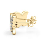 Load image into Gallery viewer, Feminine Charm Butterfly Lab Grown Diamond Studs