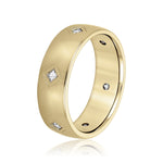 Load image into Gallery viewer, Square Diamond Wedding Band For Him
