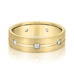 Load image into Gallery viewer, Square Diamond Men’s Anniversary Band