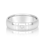 Load image into Gallery viewer, Solitaire Wedding Anniversary Band For Men