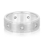 Load image into Gallery viewer, Princess Cut Diamond Anniversary Band