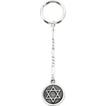 Load image into Gallery viewer, David Sterling Silver Star Keychain