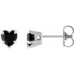 Load image into Gallery viewer, Women’s Black Onyx Stud Earrings

