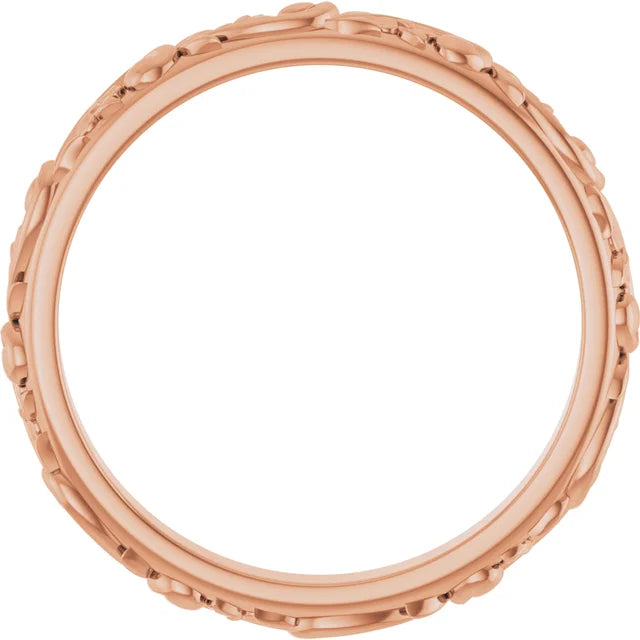 Floral Anniversary Band For Her