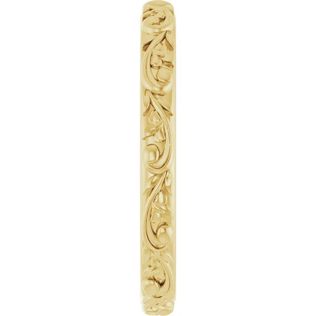 Floral Anniversary Band For Her