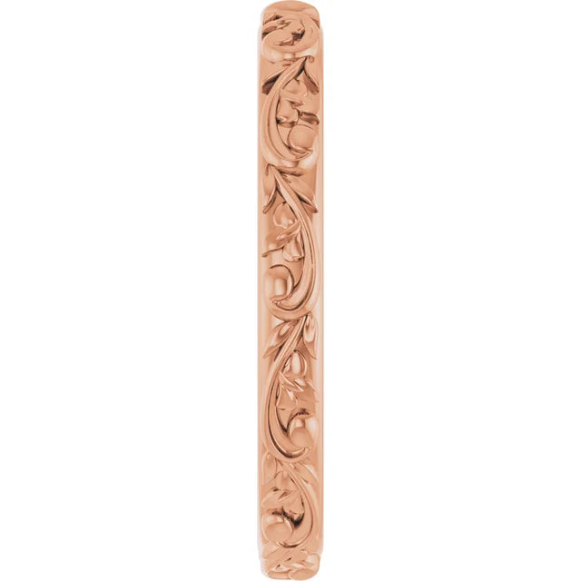Floral Anniversary Band For Her