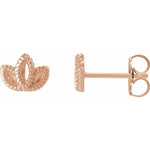 Load image into Gallery viewer, Sterling Silver Leaf Earrings
