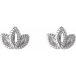 Load image into Gallery viewer, Sterling Silver Leaf Earrings
