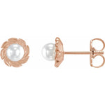 Load image into Gallery viewer, Nature-Inspired Pearl Leaf Earrings

