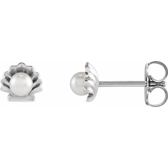 Elegant Pearl Shell Earrings
