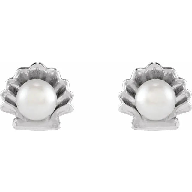 Elegant Pearl Shell Earrings