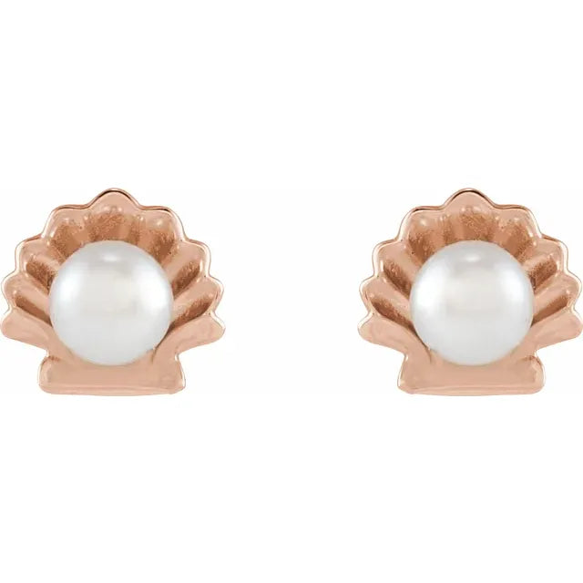 Elegant Pearl Shell Earrings