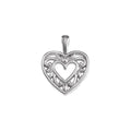 Anniversary Jewellery Gifts for Women-Polished Heart Pendant