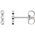 Beautiful 3 Stone Bar Earrings for Her