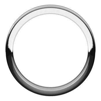 Reverse Knife Edge Mens Wedding Band
