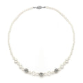 Pearl Rhinestone Wedding Necklace
