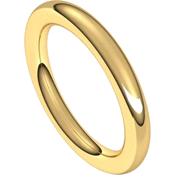 Full Round Mens Wedding Band