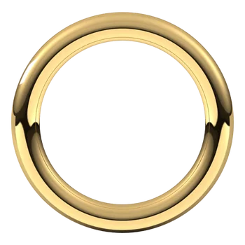 Full Round Mens Wedding Band