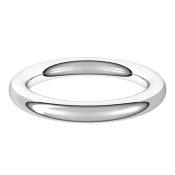 Full Round Mens Wedding Band
