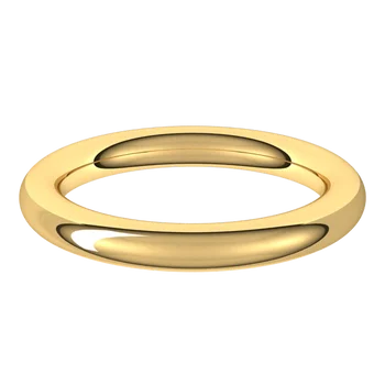 Full Round Mens Wedding Band