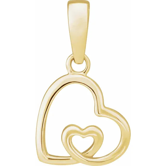 Fashionable Jewellery for Women: Double Heart Pendant