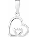 Fashionable Jewellery for Women: Double Heart Pendant