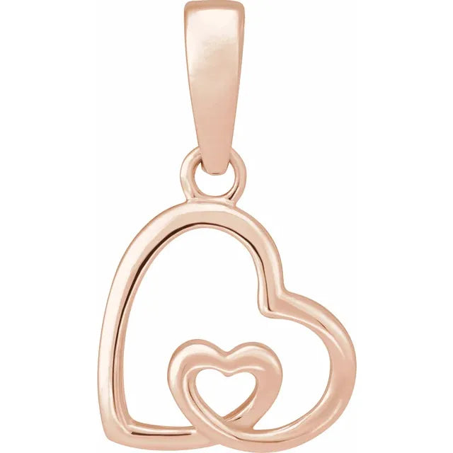 Fashionable Jewellery for Women: Double Heart Pendant