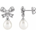Sterling Silver Freshwater Pearl Drop Earrings
