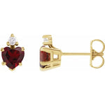 Load image into Gallery viewer, Diamond Gifts for Women- Unique Mozambique Garnet Earrings
