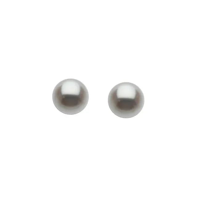 14k White Gold Summer Pearl Earrings