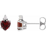 Load image into Gallery viewer, Diamond Gifts for Women- Unique Mozambique Garnet Earrings

