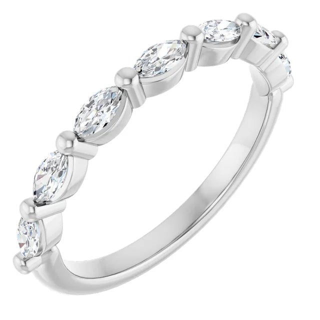Marquise Diamond Anniversary Band for Women