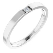 Signature Flat Diamond Wedding Band for Men