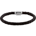 Black Braided Leather Bracelet